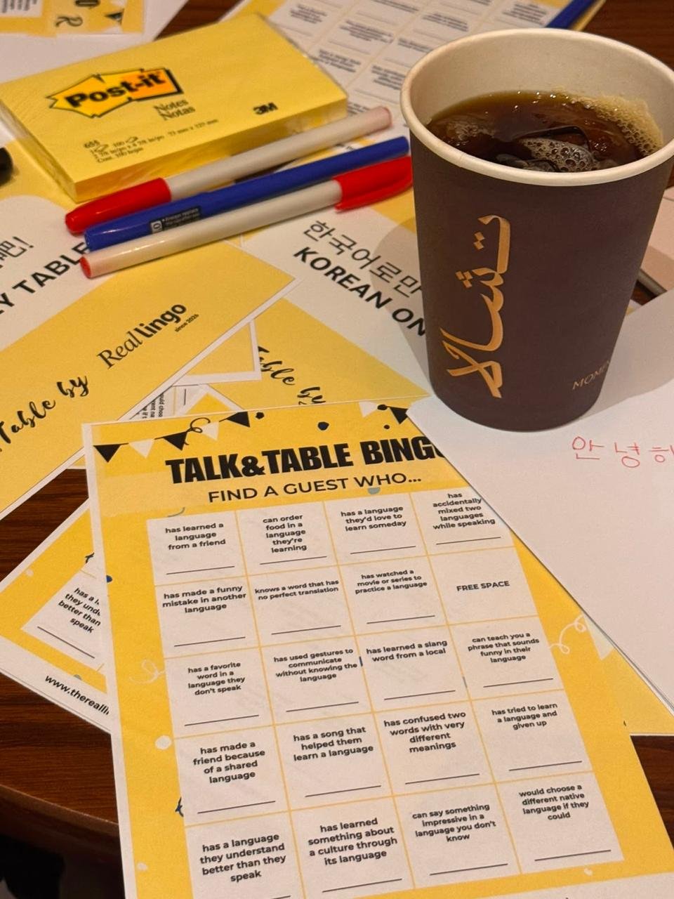 Talk&Table games in action